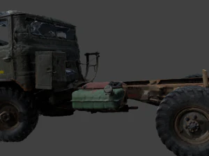 russian car gaz66 raw scan 3D Model