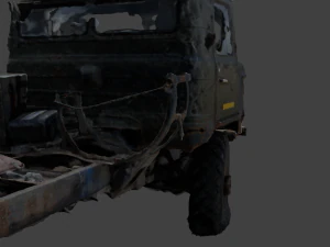 russian car gaz66 raw scan 3D Model