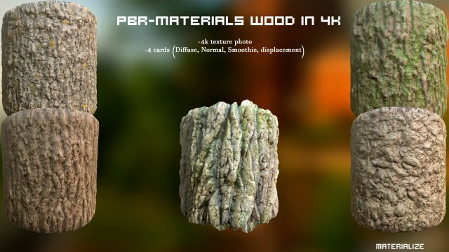 pbr-materials wood in 4k photo textures Tekstur CG .c4d .max .obj .3ds .fbx .stl .blend 