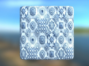pbr-materials soviet tile in 2k photo textures CG テクスチャ