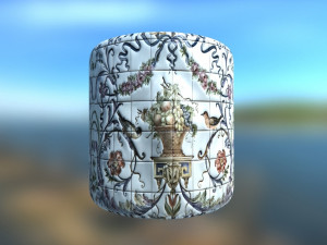 pbr-materials soviet tile in 2k photo textures CG テクスチャ