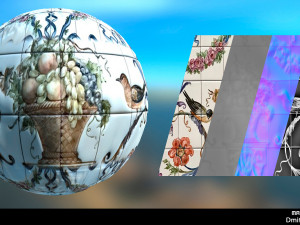 pbr-materials soviet tile in 2k photo textures CG テクスチャ