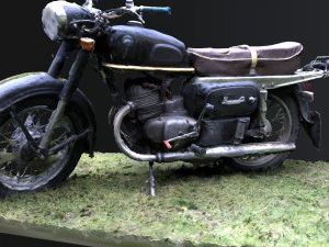 소련 오토바이 민스크 원시 스캔 3D 모델