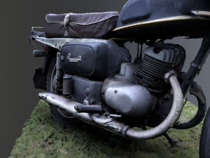soviet motorbike minsk raw scan Modelo 3D
