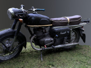 soviet motorbike minsk raw scan Modelo 3D