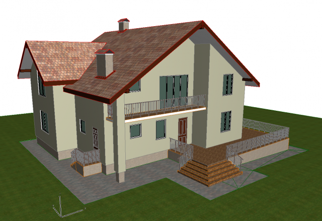 house 3Dモデル .c4d .max .obj .3ds .fbx .stl .blend 
