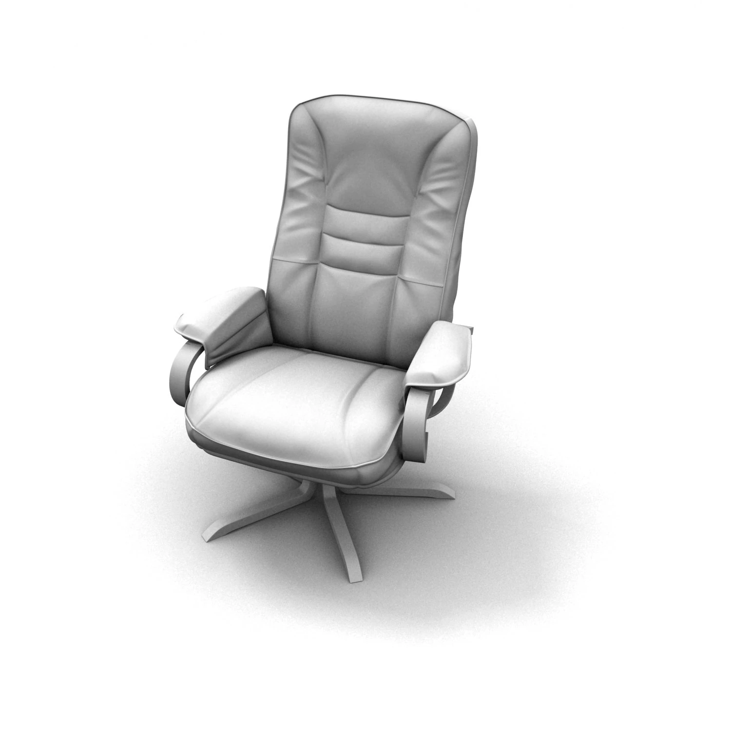 kreslo office 3D Model .c4d .max .obj .3ds .fbx .stl .blend 