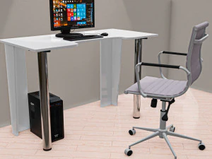 computer desk - sokol-t kst-18 3D Model