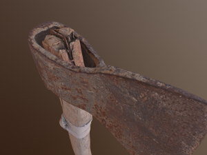 an old worn-out axe 3D Model