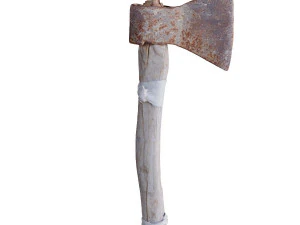 eine alte, abgenutzte Axt 3D Modell