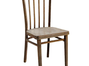 alter Holzstuhl 3D Modell