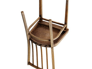 old wooden chair 3D Model