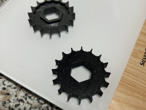 Seeding shaft gear F APV PS 300 3Dプリントモデル