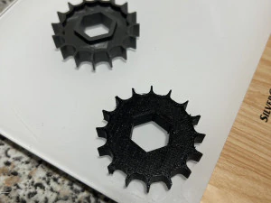 Seeding shaft gear F APV PS 300 3D Print Model