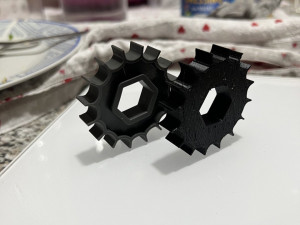 Seeding shaft gear F APV PS 300 3Dプリントモデル