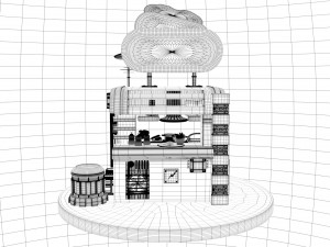 Hot dog stand 3D Model