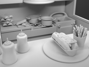 Hot dog stand 3D Model