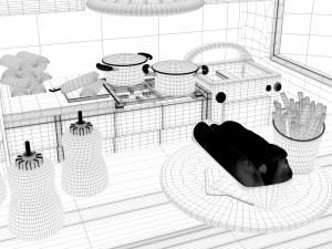 Hot dog stand 3D Model