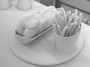 Hot dog stand 3D Model
