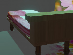 3d design of bed Modelo 3D
