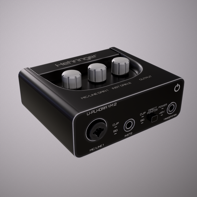 hehringer ym2 - sound card 3D Модель .c4d .max .obj .3ds .fbx .stl .blend 