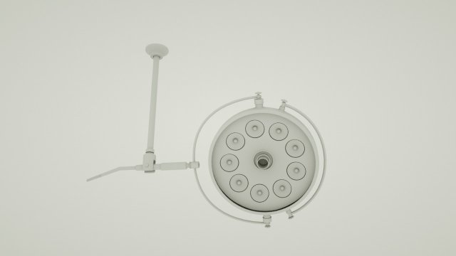 herurgical lamp 3D Model .c4d .max .obj .3ds .fbx .stl .blend 