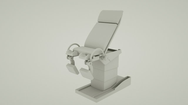 medical chair 3D Модель .c4d .max .obj .3ds .fbx .stl .blend 