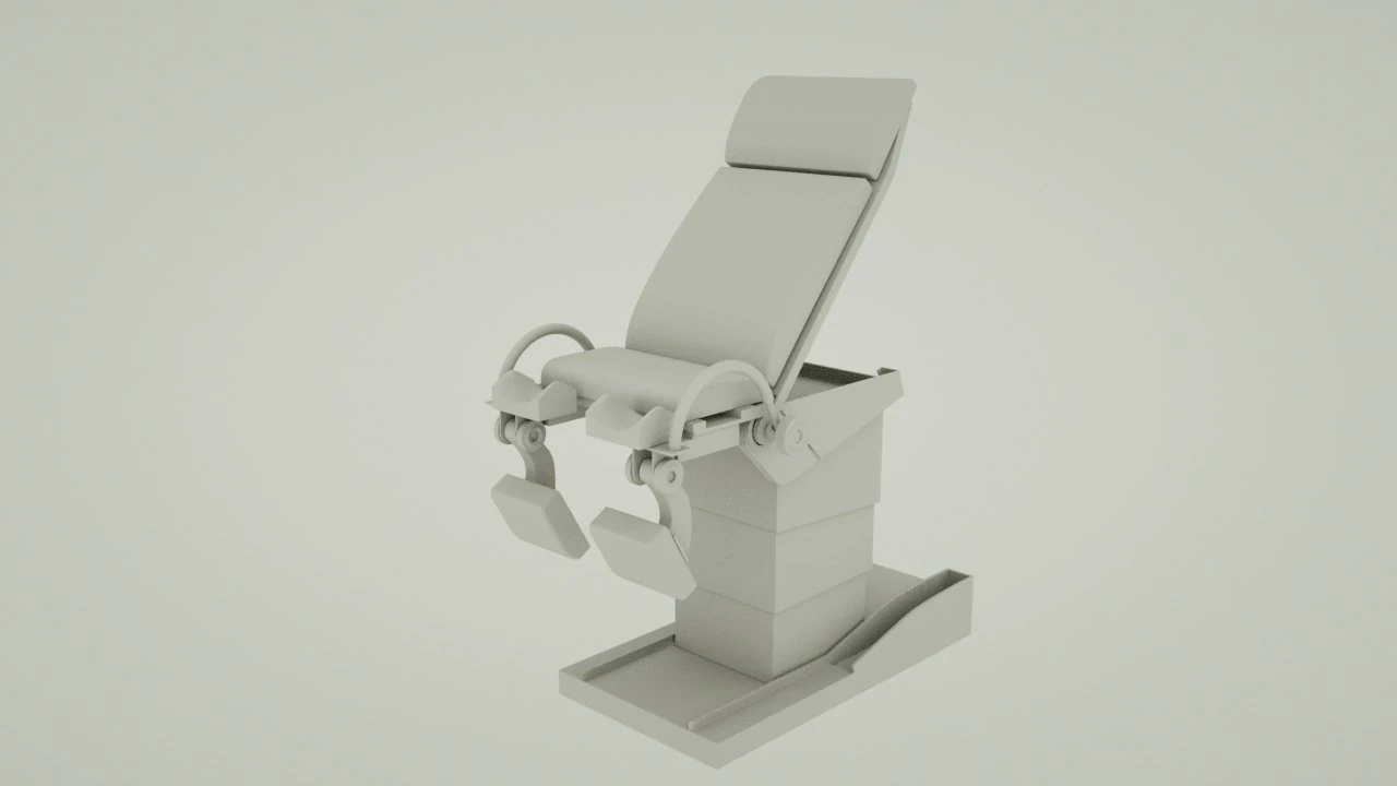 medical chair 3D Model .c4d .max .obj .3ds .fbx .stl .blend 
