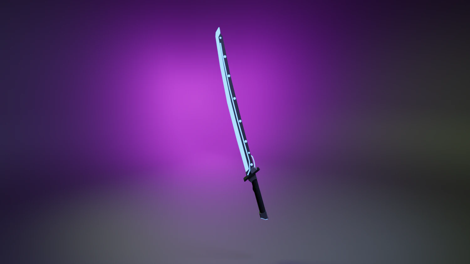 lowpoly 3d cybersword 3D Model .c4d .max .obj .3ds .fbx .stl .blend 