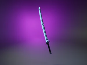 espada cibernética 3d lowpoly Modelo 3D