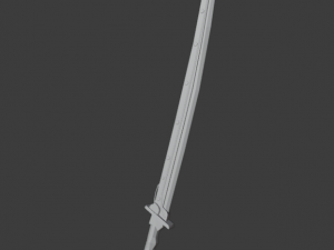 lowpoly 3d cybersword 3D 模型