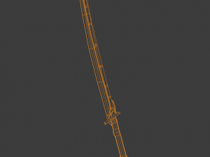 lowpoly 3d cybersword 3D 模型