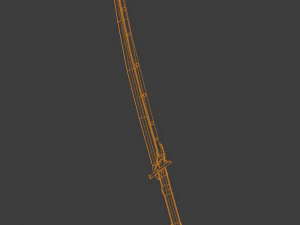 lowpoly 3d cybersword 3D Model