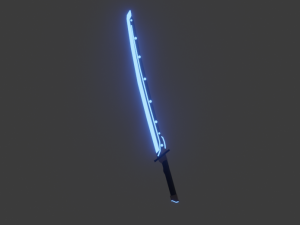 lowpoly 3d cybersword 3D 模型