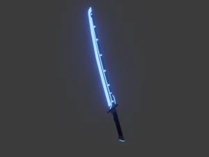 lowpoly 3d cybersword 3D Model