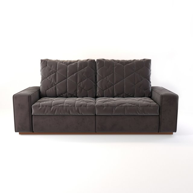 modern velvet sofa 3D Model .c4d .max .obj .3ds .fbx .stl .blend 