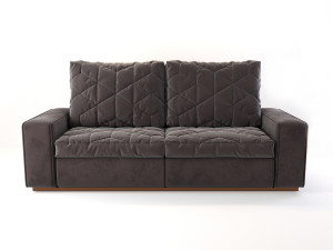 modern velvet sofa 3D Model