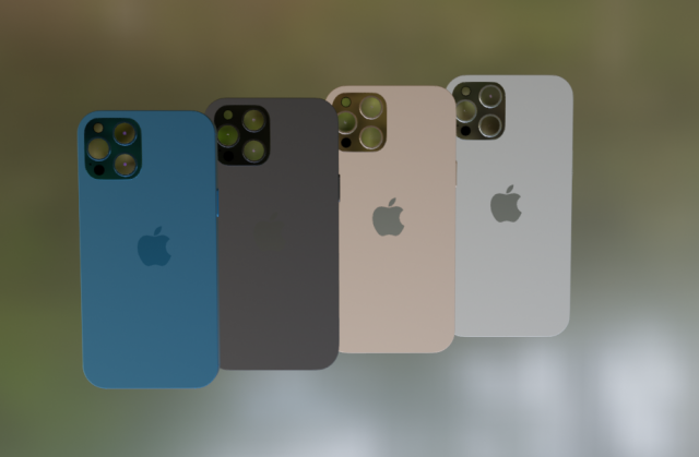 iphone 12 pro max Modello 3D .c4d .max .obj .3ds .fbx .stl .blend 
