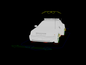 Police Car 1998 LowPoly Rigged 3D Модель