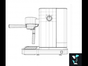 Espresso Coffee Maker - Lumero WMF 3D मॉडल