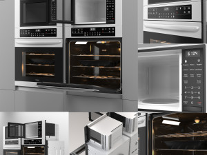 Frigidaire aappliance microwave and oven 3D-Modell