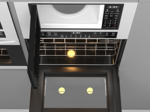Frigidaire aappliance microwave and oven 3D-Modell