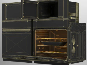 Frigidaire aappliance microwave and oven 3D Model