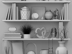 Set of decor 01 3D Model