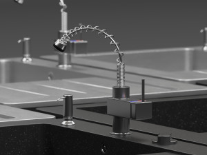 Double Bowl And Single Kitchen Sink-Lavello Sinks 3D 模型