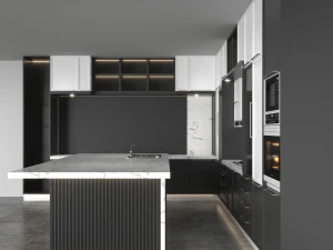 Kitchen Design Modern - No 01 3D Model