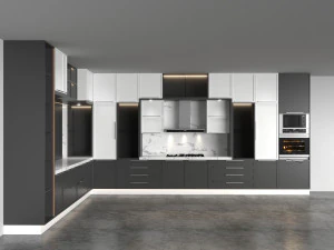Kitchen Design Modern - No 01 3D Model