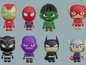 charity figurines 3D Модель