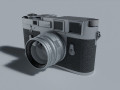 camera leica m3 retro silver 3D Models