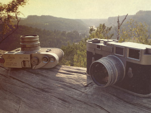camera leica m3 retro silver Modelo 3D